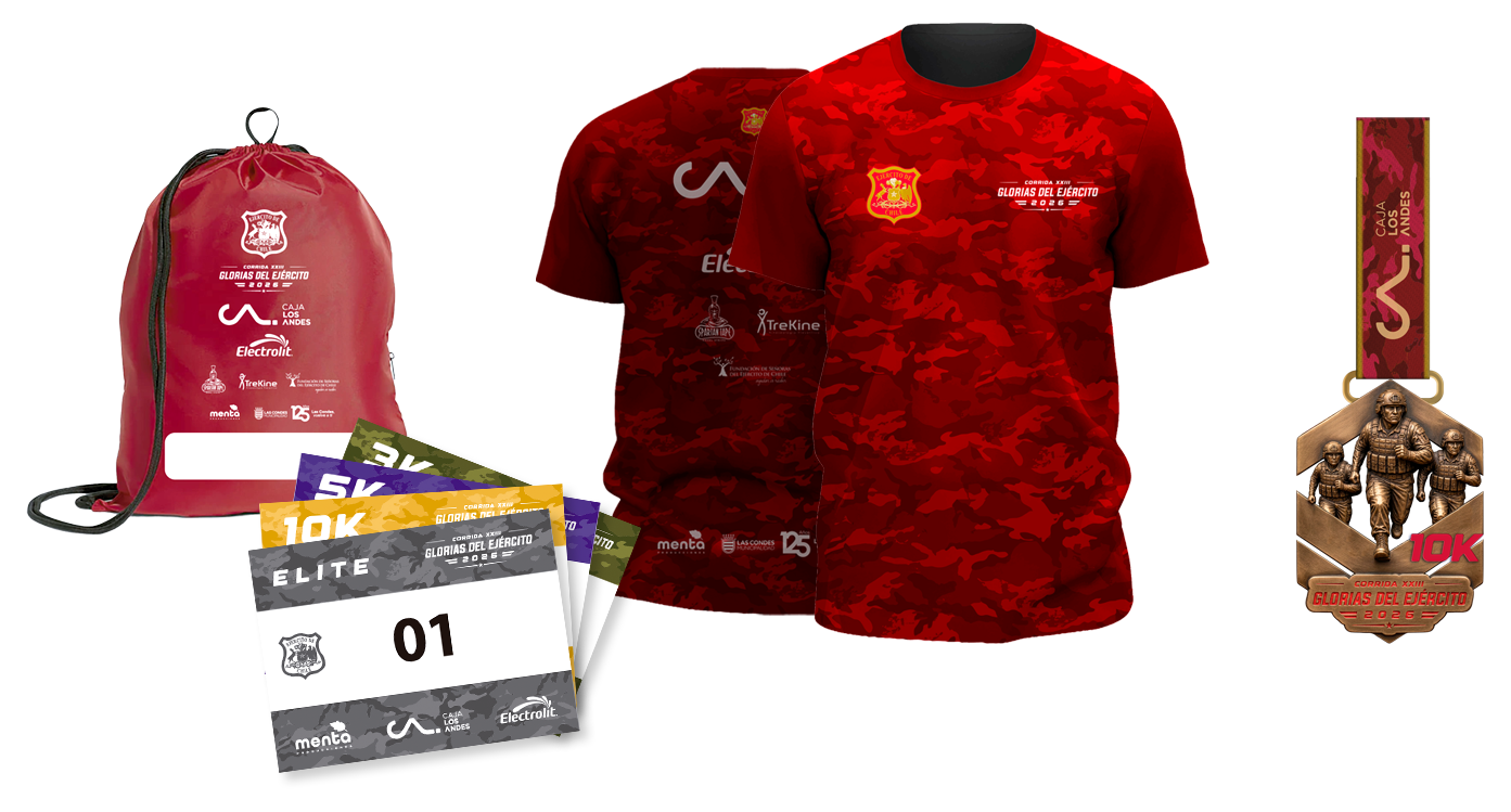 Kit del corredor Corrida Glorias del Ejército